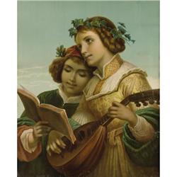 Italian School, 20th Century, Color lithograph