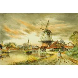 Louis van Staaten, Watercolor on paper