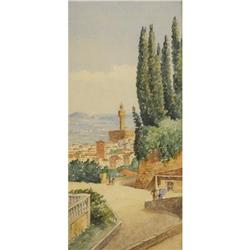 Frans Vervloet, Watercolor and graphite on paper
