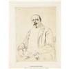 Image 1 : Max Liebermann, Etching on laid paper, Portrait