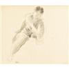 Image 1 : Raphael Soyer, Charcoal on paper, Seated Nude