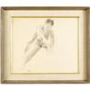 Image 4 : Raphael Soyer, Charcoal on paper, Seated Nude