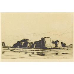 David Young Cameron, Etching, Inverlochy Castle