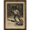 Image 4 : Lesser Ury, Etching, Auf den Tenne