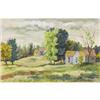 Image 1 : Bror Utter, Watercolor on paper, Old Farm House