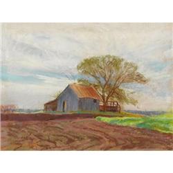 Reveau Bassett, Pastel on paper, Rowlett Road