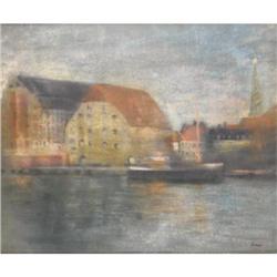 FRENCH SCHOOL (20th Century), View of the Harbour