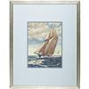 Image 4 : Virgil E. Pyles, Watercolor on paper, Sailboat