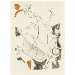 Marino Marini, Color etching, Abstract Horse