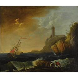 School of Claude Joseph Vernet, Oil on canvas