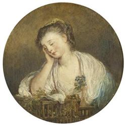 Manner of Jean-Baptiste Greuze, Oil on canvas