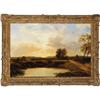 Image 3 : George Shalders, Oil on canvas, On the River