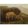 Image 1 : Rosa Bonheur, Oil on canvas, Sheep on Hillside