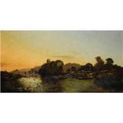 Edwin Henry Boddington, Oil on canvas, Fishermen