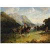 Image 1 : Anna Zellerin, Oil on canvas, Fording a River