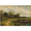 Image 1 : H.W. Reed, Oil on canvas, Herding the Sheep
