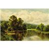 Image 1 : Henry H. Parker, Oil on canvas, Cattle at River