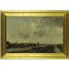 Image 4 : Dutch School, Oil on canvas, River Docks