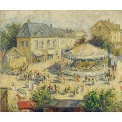 Gustave Madelain, Oil on canvas, Le Manege