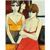 Image 1 : Charles Levier, Oil on canvas, Three Women