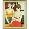 Image 3 : Charles Levier, Oil on canvas, Three Women