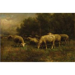 Thomas Bigelow Craig, Oil on canvas, Sheep