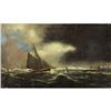 Image 1 : Ernest Hamlin Baker, Oil on canvas, Seascape