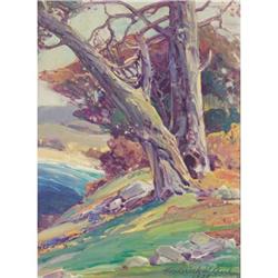 Frederick W. Becker, Oil on paper, Carmel
