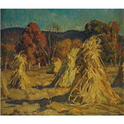 William Lester Stevens Oil on canvas board