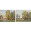 Image 1 : Thomas John Mitchell, Oil on board, Pair