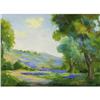 Image 1 : Anne Claire Randall, Oil on linen, Bluebonnets