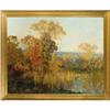 Image 4 : American School, Oil on canvas, Autumn Landscape