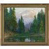 Image 4 : David Stirling, Oil on board, Colorado Mountains