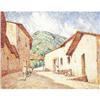 Image 1 : Dines Carlsen, Oil on linen, Mexican Pueblo