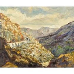 Toliver, Oil and rocks on canvas, New Mexico
