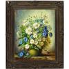 Image 4 : John Orth, Oil on canvas, Blue and White Flowers