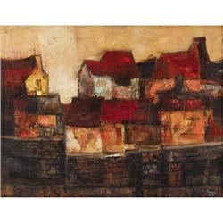 Chester Toney, Oil on linen, Sea Wall