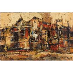 Chester Toney, Oil on canvas, Teatro