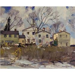 Milton W. Holm, Oil on canvas, Windswept
