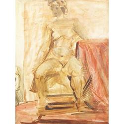 Attributed to Reginald Marsh, Oil on masonite