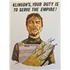Image 1 : Star Trek Michael Ansara Signed Mini Poster