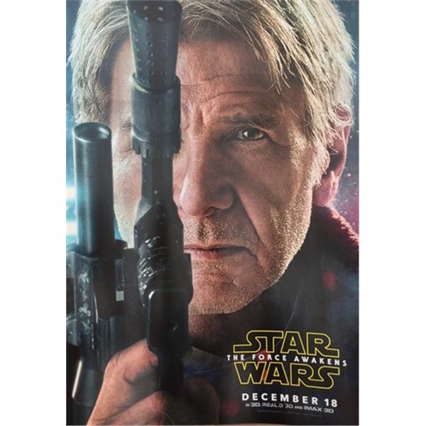 Star Wars 7: The Force Awakens double sided poster