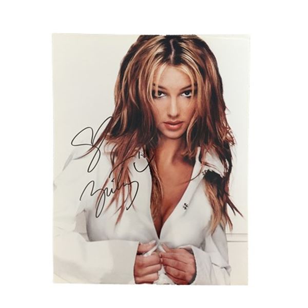 Britney Spears Signed Headshot Memorabilia