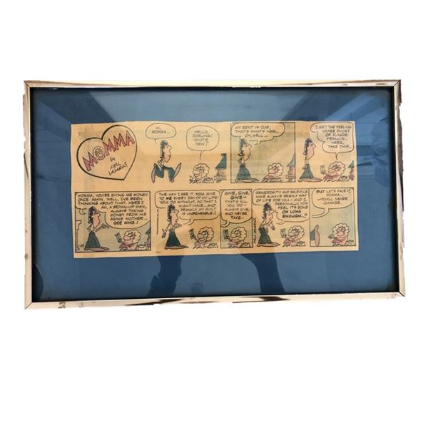 Momma Comic Strip Framed