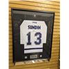 Image 1 : Framed Signed Mats Sundin Toronto Maple Leafs NHL Jersey w/ COA - Molson Canadian branded