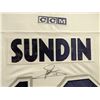 Image 2 : Framed Signed Mats Sundin Toronto Maple Leafs NHL Jersey w/ COA - Molson Canadian branded