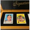 Image 2 : Eddie Mathews Porcelain Signature Series Set Signed w/Extra Card