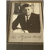 Image 2 : Framed Picture of JFK w/Kennedy Style Presidential Book (NO COA)