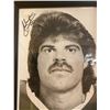 Image 3 : Football Memorabilia w/ Signed Mini Helmet (Buffalo Bills Stadium) Cracked