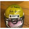 Image 4 : Football Memorabilia w/ Signed Mini Helmet (Buffalo Bills Stadium) Cracked